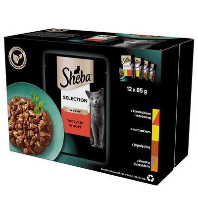 Sheba Sachet Selection In Sauce Sappige Smaken 12x85g