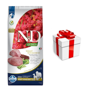 Farmina N&D Quinoa Canine Weight Management Lam 7kg + GRATIS een verrassing voor je hond!