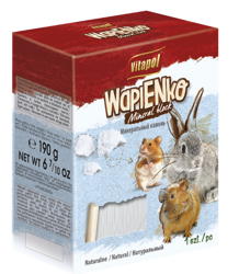 Vitapol Natuurkalksteenblokje XL voor knaagdieren en konijnen 190g