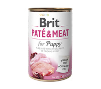 Brit Pate & Vlees Puppy Kip & Kalkoen 12x400g