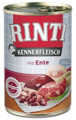 Rinti Kennerfleisch Ente nat hondenvoer - eend 400g