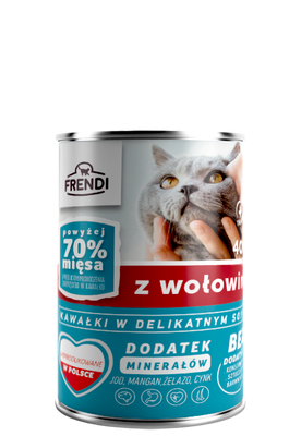 Frendi Stukjes in Zachte Saus met Rundvlees 400g