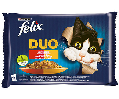 Felix Duo Plattelandsmaken in Gelei 4x85g