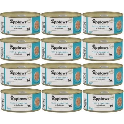 APPLAWS Tuna Fillet In Broth 12x70g 
