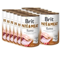 Brit Pate & Vlees met Konijn 12x400g