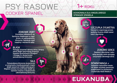 Eukanuba Adult Cocker Spaniel 7,5kg + GRATIS een verrassing voor je hond!