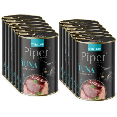 DOLINA NOTECI Piper voor gesteriliseerde katten met tonijn 12x400g