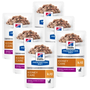 Hill's PD Prescription Diet Feline k/d Kidney Care Beef 6x85g