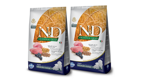 Farmina N&D Ancestral Grain Canine Puppy Medium&Maxi Lamb&Blueberry 2x12kg