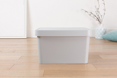 Curver Infinity Bin met deksel grijs 17l