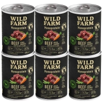 Wild Farm Monoprotein Beef 6x400g hypoallergeen hondenvoer