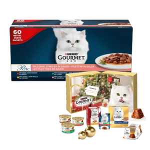 Purina Gourmet Perle Kattenvoer 60x85g + Purina® Gourmet™ - Kerstfeest voor de katachtige fijnproever - adventskalender