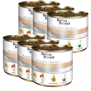 Dolina Noteci Premium voor kleine honden met gans, aardappel en appel 6x185g