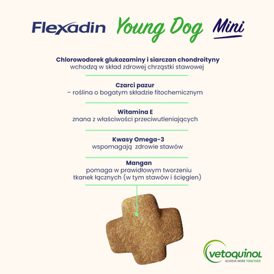 VETOQUINOL Flexadin Jonge Hond Mini 60 pods