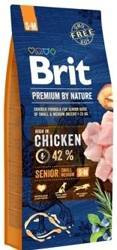 Brit Premium By Nature Senior S+M met Kip 15kg