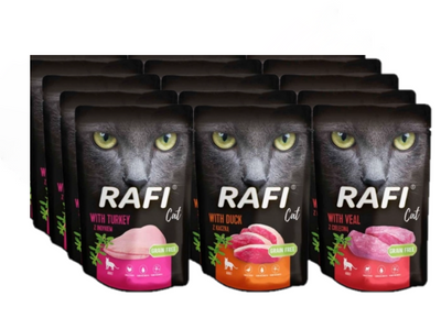 Dolina Noteci Rafi Kat Volwassene met kalkoen 12x100g mix van smaken