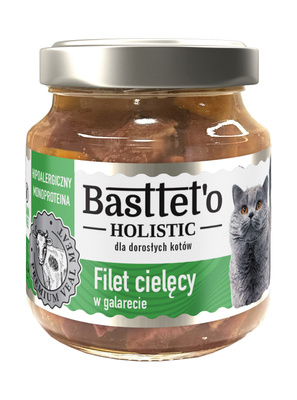 Basttet'o Holistic kalfsfilet in galette voor katten 130g