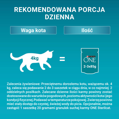 Purina One Sterilcat met kalkoen en sperziebonen 85g