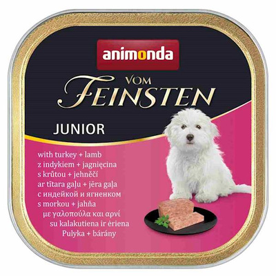 ANIMONDA Dog Vom Feinsten Junior smaak: kalkoen met lam 150g