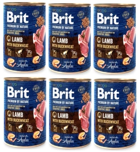 Brit Premium By Nature Lam met Boekweit 6x400g