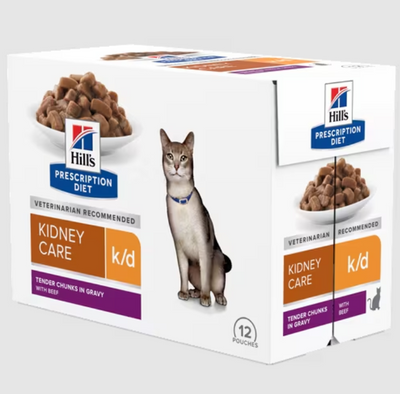Hill's PD Prescription Diet Feline k/d Kidney Care Beef 12x85g