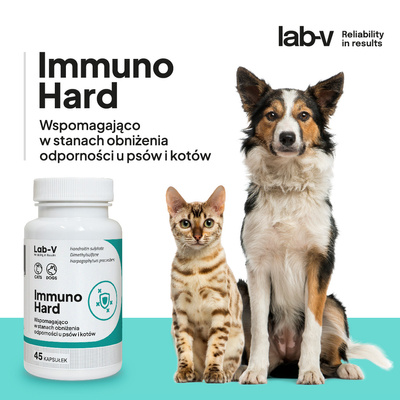 LAB-V Immuno Hard - Immuunversterking voor honden en katten 45 capsules