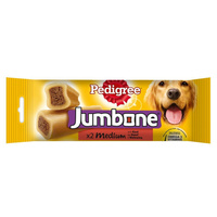 Pedigree Jumbone Snack voor volwassen honden van gemiddelde grootte met rundvlees 180g