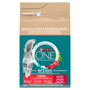 Purina One Cat Sterilcat Rund Kattenvoer 3kg