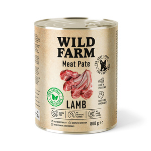 WILD FARM Pate Lam 800g glutenvrij hondenvoer
