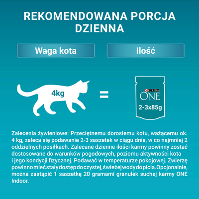 Purina One Indoor Formula Kattenvoer met tonijn en sperziebonen 85 g