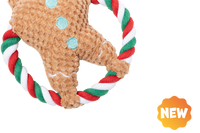 UNIQ PETS PLUS TOY VOOR HONDEN SQUEAKIES ringtug sneeuwpop met pieper 20×20cm