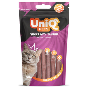 UNIQ PETS kattensnoepjes - taurine sticks 50g