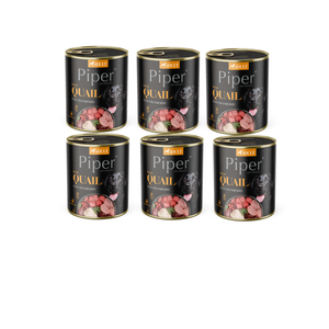 DOLINA NOTECI Piper voor honden met kwartel en cranberry 6x800g