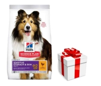 Hill's Canine Adult Sensitive Stomach&Skin 14kg + GRATIS een verrassing voor je hond!