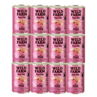 WILD FARM Pate Pork 12x400g - glutenvrij kattenvoer