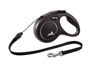 Flexi Leash New Classic M Touw 5m Tot 20kg Zwart