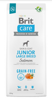 BRIT CARE Hond Graanvrij Junior Large Breed Zalm 12kg + GRATIS een verrassing voor je hond!