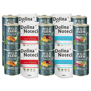 Dolina Noteci 8x500g + WILD FARM Superfood 12x400g Mix