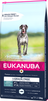 Eukanuba Adult Large Grain Free Zalm 12kg + GRATIS een verrassing voor je hond!