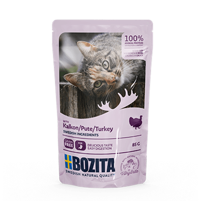 BOZITA Stukjes in Kalkoensaus 85g