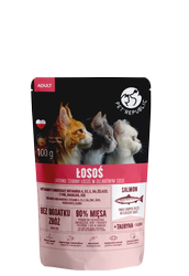 PetRepublic Fijngehakte stukjes in Delicate Saus Zalm 100g