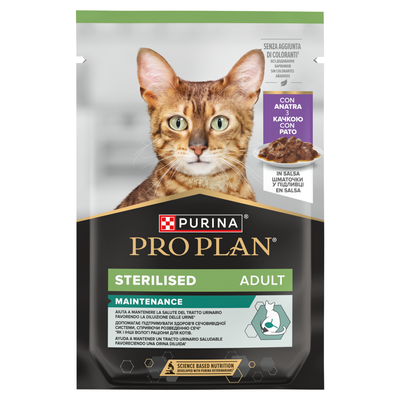 Purina Pro Plan Gesteriliseerd met eend voor katten 85g
