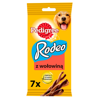 Pedigree Rodeo Treats voor honden vanaf 4 maanden met rundvlees 122g