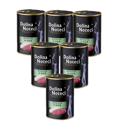 Dolina Noteci Premium voor katten rijk aan ganzen 6x400g
