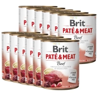 Brit Pate & Vlees met Rundvlees 12x800g