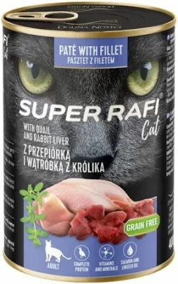 DOLINA NOTECI Super Rafi Cat P&F met kwartel en konijnenlever 6x400 g