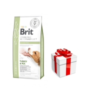 Brit Grain Free Veterinary Diet Honden Diabetes Kalkoen met Erwten 12kg + GRATIS een verrassing voor je hond!