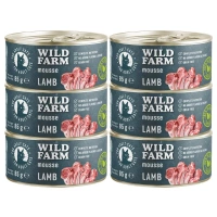 WILD FARM Mousse Lam 6x80g - graanvrije mousse voor katten