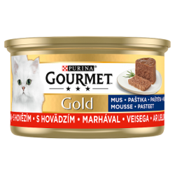 Purina Gourmet Gold Mousse met Rundvlees 85g