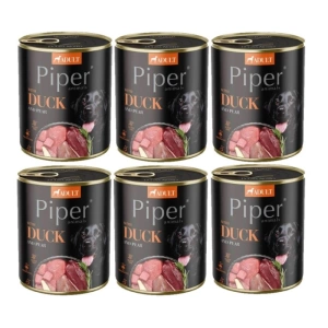 DOLINA NOTECI Piper voor honden met eend en peer 6x800g